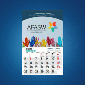 Calendario Solidario de pared AFASW-2026