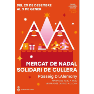 Mesa solidaria de AFASW en el Mercat de Nadal, en Cullera